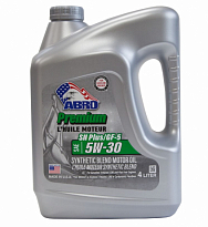 ABRO Масло моторное полусинтетическое Premium Synthetic Blend 5W30 4л /3шт